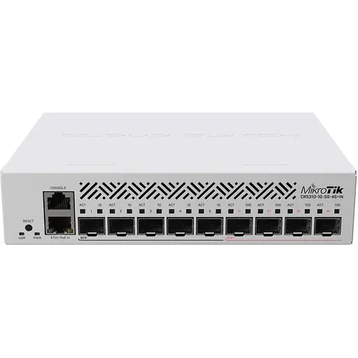 MikroTiK Коммутатор Cloud Router Switch CRS310-1G-5S-4S+IN