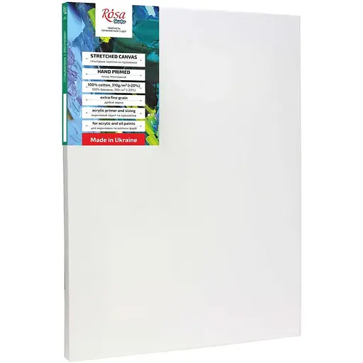 Полотно на подрамник Rosa Studio мелкое зерно хлопок акриловый грунт