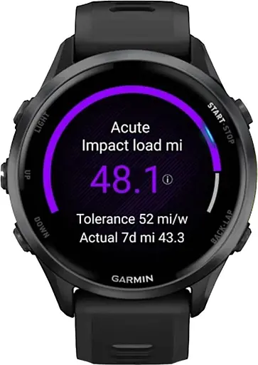Смарт-годинник Garmin Forerunner 970 Carbon Gray DLC Titanium w. Black Case and Black/Translucent W. Band (010-02969-00/10) - фото 7