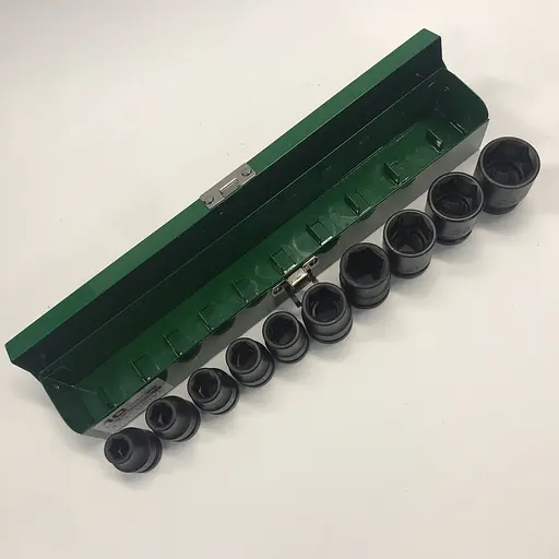 Комплект ударних головок 1/2, 10-24 мм 10 од. Toptul hoz0007633 - фото 4