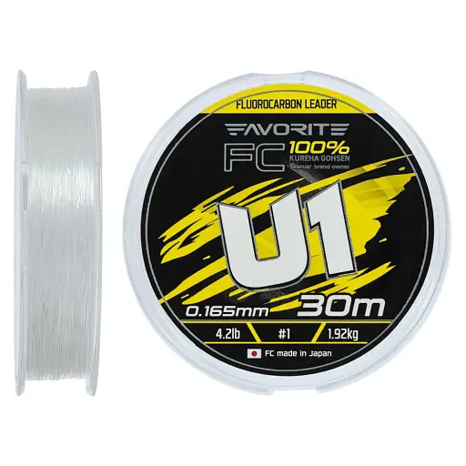 Флюорокарбон Favorite U1 FC 30 м 1.0/0.165 мм 4.2 lb/1.92 кг