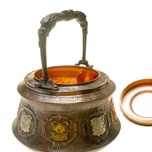 Чайник Newtea Восемь сокровищ медный 1.25 л - фото 10