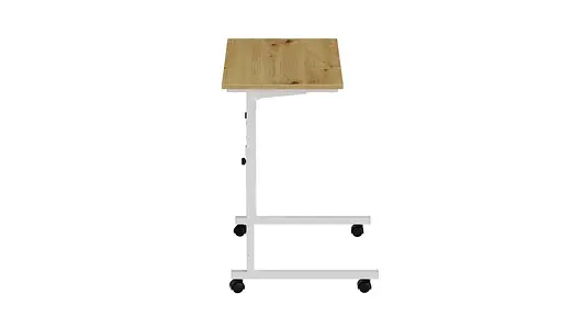 Стіл приставний Ferrum-decor Аміго 62x60x40 метал Білий ДСП Дуб Артізан 16мм (FRD-102538) - фото 4