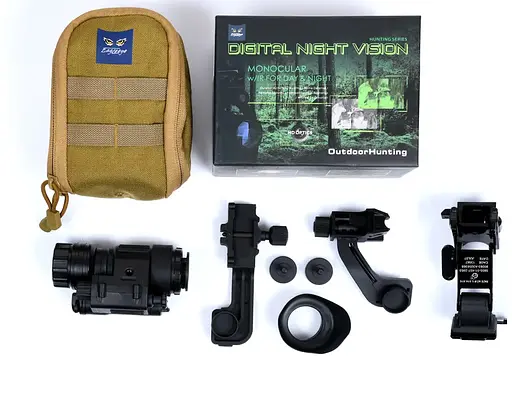 Прибор ночного видения Night Vision PVS-14 4х (до 400м) с креплениями на шлем - фото 9