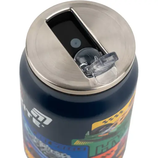 Термочашка Kite Hot Wheels з трубочкою 350 мл (HW25-1263) - фото 2