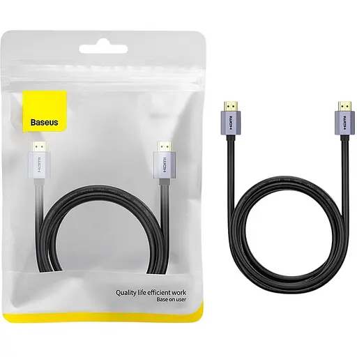Кабель Baseus High Definition HDMI 2.0 4K 3m Black (WKGQ020301) [84304] - фото 7