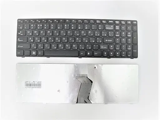 Клавіатура для ноутбука Lenovo Y570 Black Ru (A52032) - фото 2