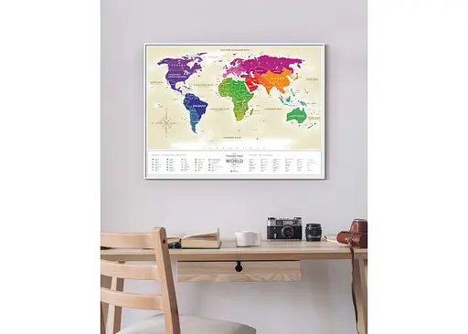 Скретч карта мира 1DEA.me Travel Map Gold World (рус.) (13001) - фото 6