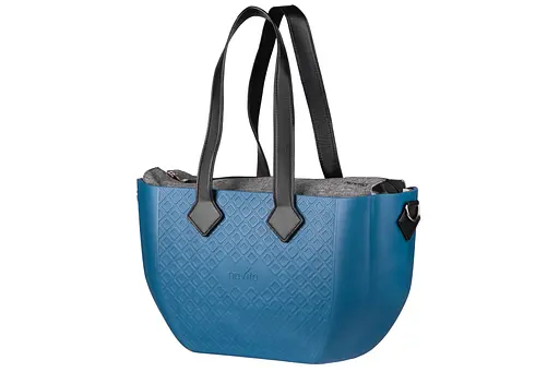 Сумка MyMia ручки эко-кожа, коврик, ремни для коляски, сине-черный Nuvita det0018663 - фото 2