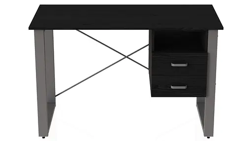 Письменный стол с ящиками Ferrum-decor Оскар 750x1400x700 металл Серый ДСП Сосна Кембра 16 мм (FRD-103291)