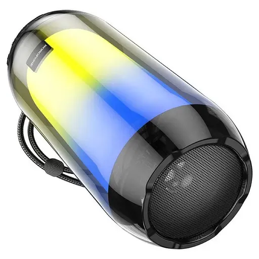 Колонка портативная Borofone BR25 Crazy sound colorful luminous BT speaker черный - фото 2