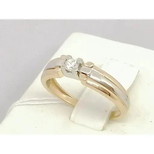 Золоте кільце Столична Ювелірна Фабрика з фіанітом. 140632 17 - фото 2