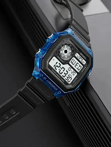 Чоловічий наручний спортивний годинник Skmei 1998 (Синій) - фото 4