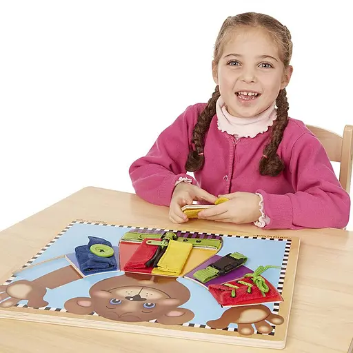 Розвиваюча іграшка Melissa & Doug Дерев’яна дошка з застібками (SM93464/6075184) - фото 7
