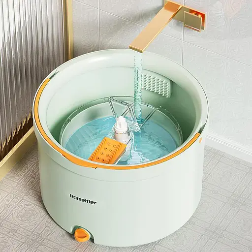 Набор швабры и ведра с отжимом Homettler CW005 Синий  - фото 3