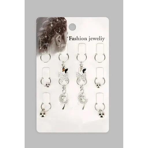 Кільця для волосся 4-20-18 10 шт Різнокольоровий (2400484357016A) - фото 1