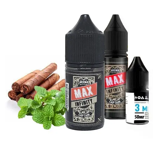 Набор компонентов для самозамеса солевой заправки Flavorlab Infinity MAX 30 мл Captain Табак с прохладой, 0-50 мг (17920) - фото 2
