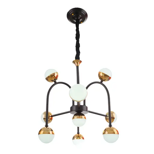 Люстра Brille молекула підвісна LED 120W WW+NW+CW BK+G (BL-747S/10) - фото 3