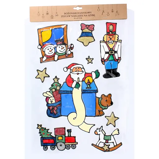 Наклейки новогодние Chomik Санта пишет письмо 31 х 47 см (LEJ1955)