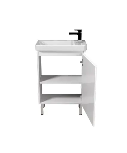 Тумба Мойдодир Catania 55-U з умивальником Dana 55 Білий універсальна Білий - фото 3