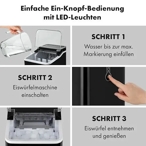 Ледогенератор Klarstein Chillout 12 кг/24 ч (10035320) - фото 6