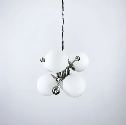 Подвесная люстра в корпусе цвета satin | Line F | Арт. 0666/6 Satin - фото 1