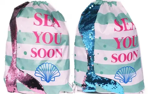 Сумка для обуви Русалка-пайетка, 32x41 см, 572 (в ассортименте) - фото 2