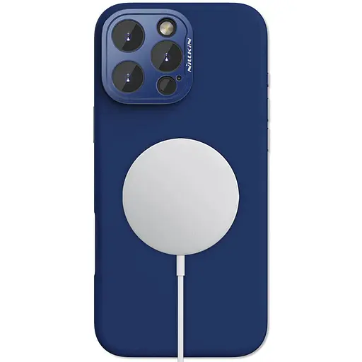Чохол Silicone Nillkin LensWing Prop Magnetic для Apple iPhone 16 Pro 6.3 Синій/Blue - фото 2