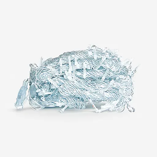 Новогодняя гирлянда штора GarlandoPro 3х3 м 192 LED комнатная белый провод Белый свет ZWM33192LEDW - фото 2