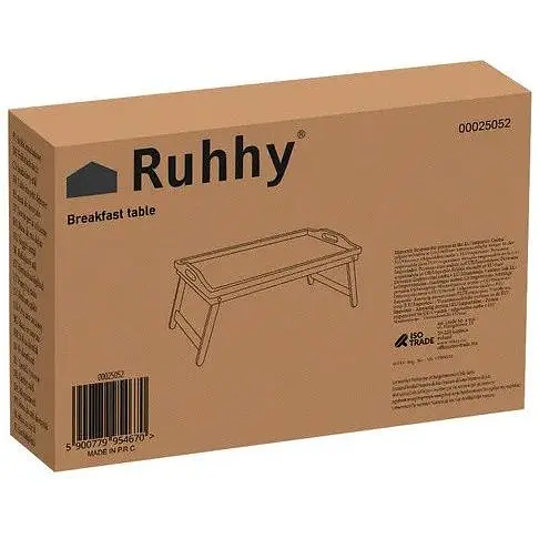 Бамбуковий столик-піднос для сніданку Ruhhy 25052 (XL)    - фото 4