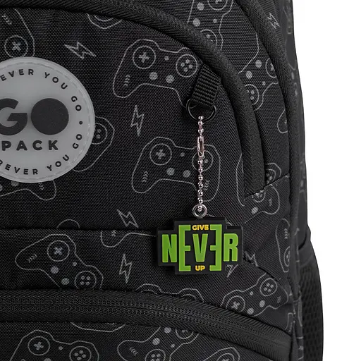 Рюкзак GoPack Education 175M-7 Never Give Up Черно-зеленый (GO26-175M-7) - фото 16