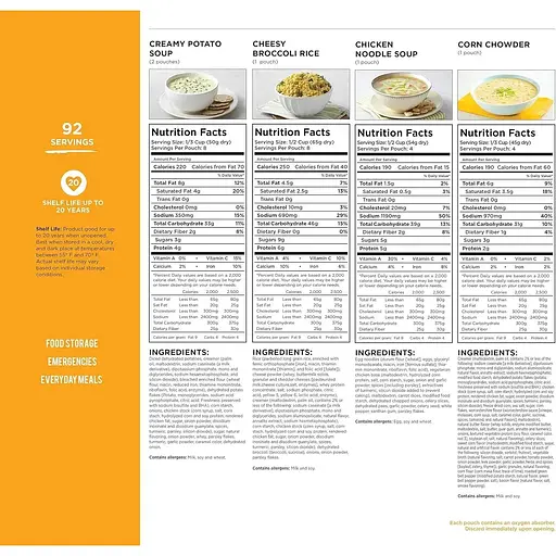 Сублимированные обеды и ужины Augason Farms 92 порции с большим сроком годности 25 лет - фото 4