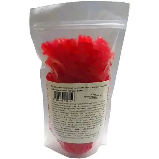 Мармелад желейний Jelly Juice Funny Bears Полуничний з натуральним соком 450 г - фото 2
