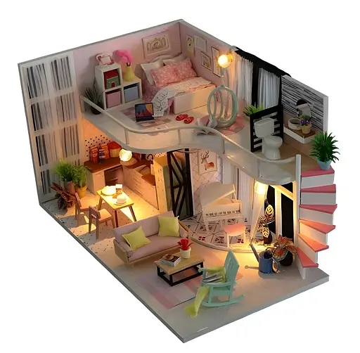 3D конструктор Румбокс Anna pink melody  своїми руками, світлові ефекти - фото 2