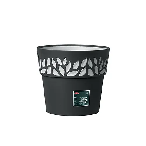 Вазон пластиковый OPERA CLOE, круглый, 25 см, 7,5 л (94303)