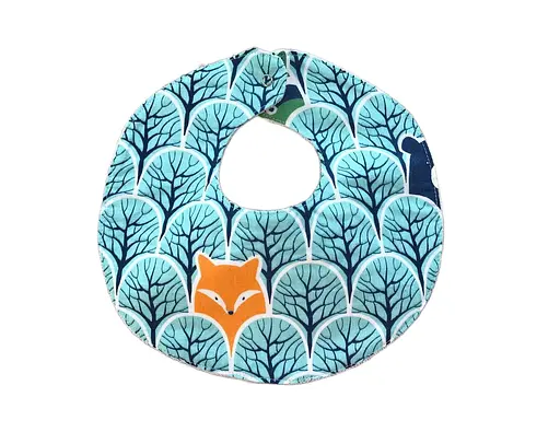 Непромокаемый слюнявчик Moontime "Лисички в лесу" - фото 1