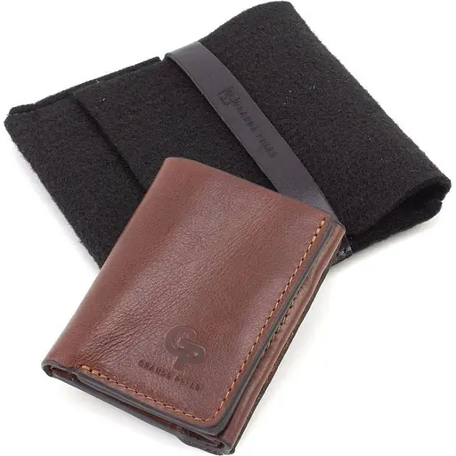 Жіночий шкіряний гаманець Grande Pelle 8х10х2 см acs0029359 - фото 2