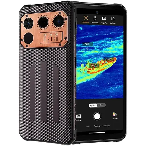 Смартфон Oulitel IIIF150 Raptor 12/256Gb black Night Vision ТЕПЛОВИЗОР