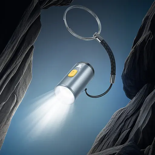 Ліхтарик Hoco UA38A LED міні брелок живлення від Type-C - фото 3