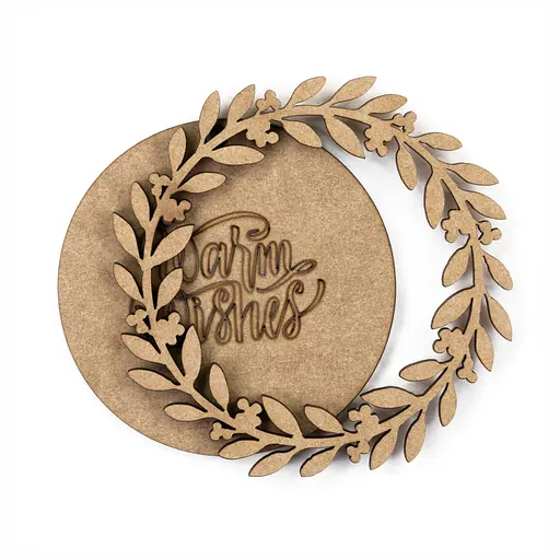 Набор заготовок Rosa Talent Warm Wishes ХДФ 9.5х9.5 см 4 шт - фото 2