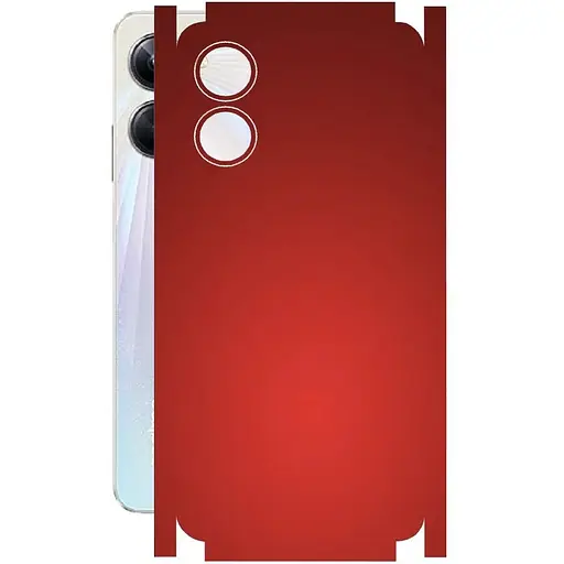 Защитная пленка StatusSKIN для Realme 10 Pro Корпус Винил красная матовая - фото 1