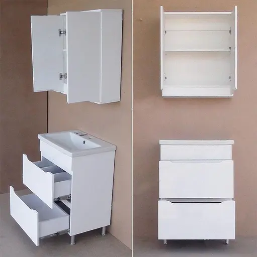 Шафа Пік Альба для ванної розкривна навісна 50 см Білий 30412 - фото 4