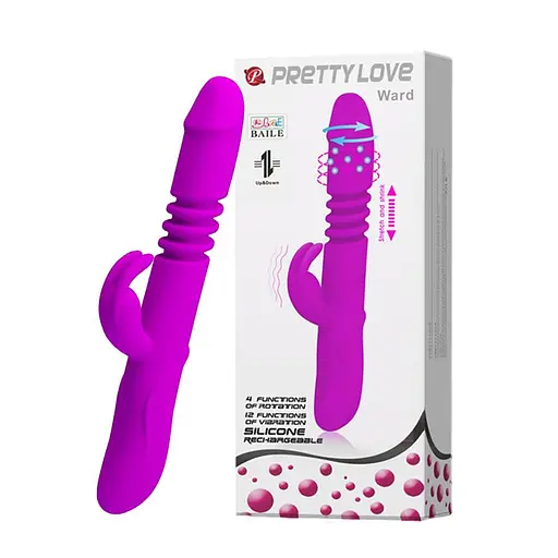 Вібратор Pretty Love Ward Vibrator 26 см фіолетовий - фото 10