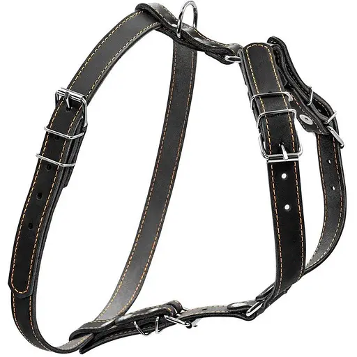 Шлея Collar одинарна для малих та середніх собак (ширина 20мм, А:40-56см, В:57-65см) чорний