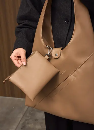 Женская сумка Sambag HOBO M кофейный 35 х 40 х 8 см (53200021) - фото 7