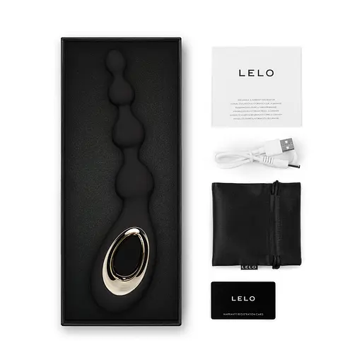 Вібратор Lelo Soraya Beads 23.4 см (чорний) - фото 8