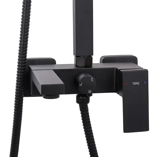 Душова система Topaz Odiss To 18202-H66-BL, Чорний матовий - фото 4