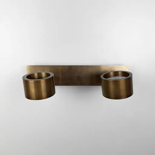 Світлодіодне коричневе бра Line F із двома регулюючими точками світла 32х17 см Арт. 8243/2 Coffee - фото 2