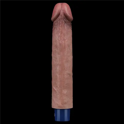 Вібратор Lovetoy Real Softee 9" Platinum Silicone 22.8 см коричневий - фото 4