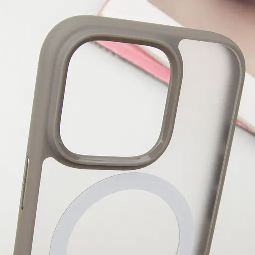 Чохол TPU+PC Blueo Skin Friendly Frosted with MagSafe для Apple iPhone 16 Pro 6.3 Сірий - фото 4